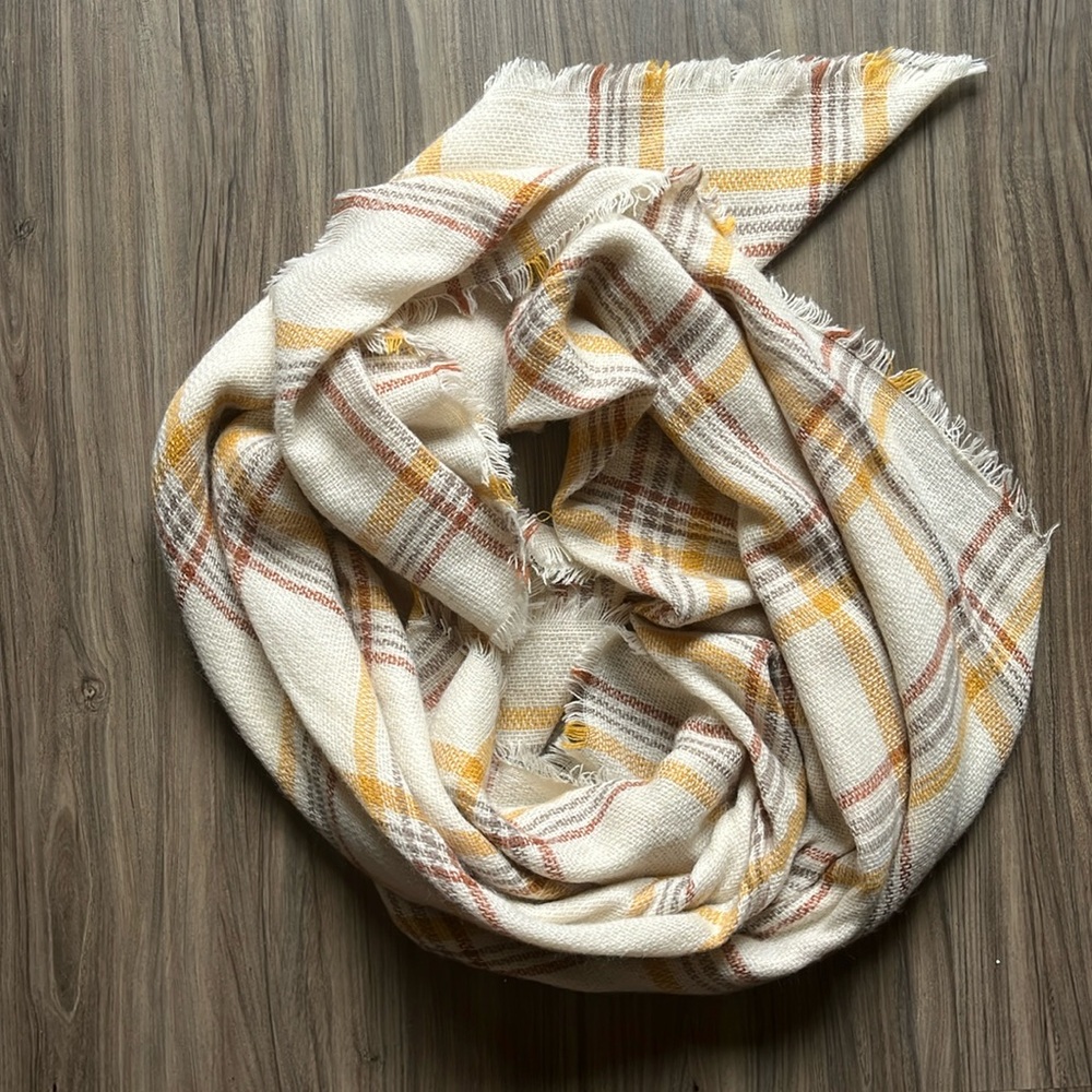 L scarf, not sure of brand or material for sure